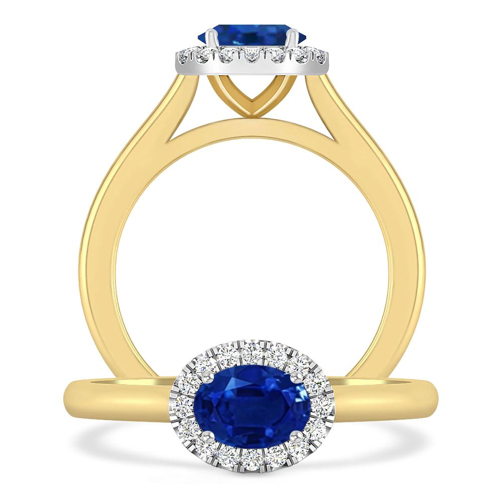 Yellow Gold - Sapphire