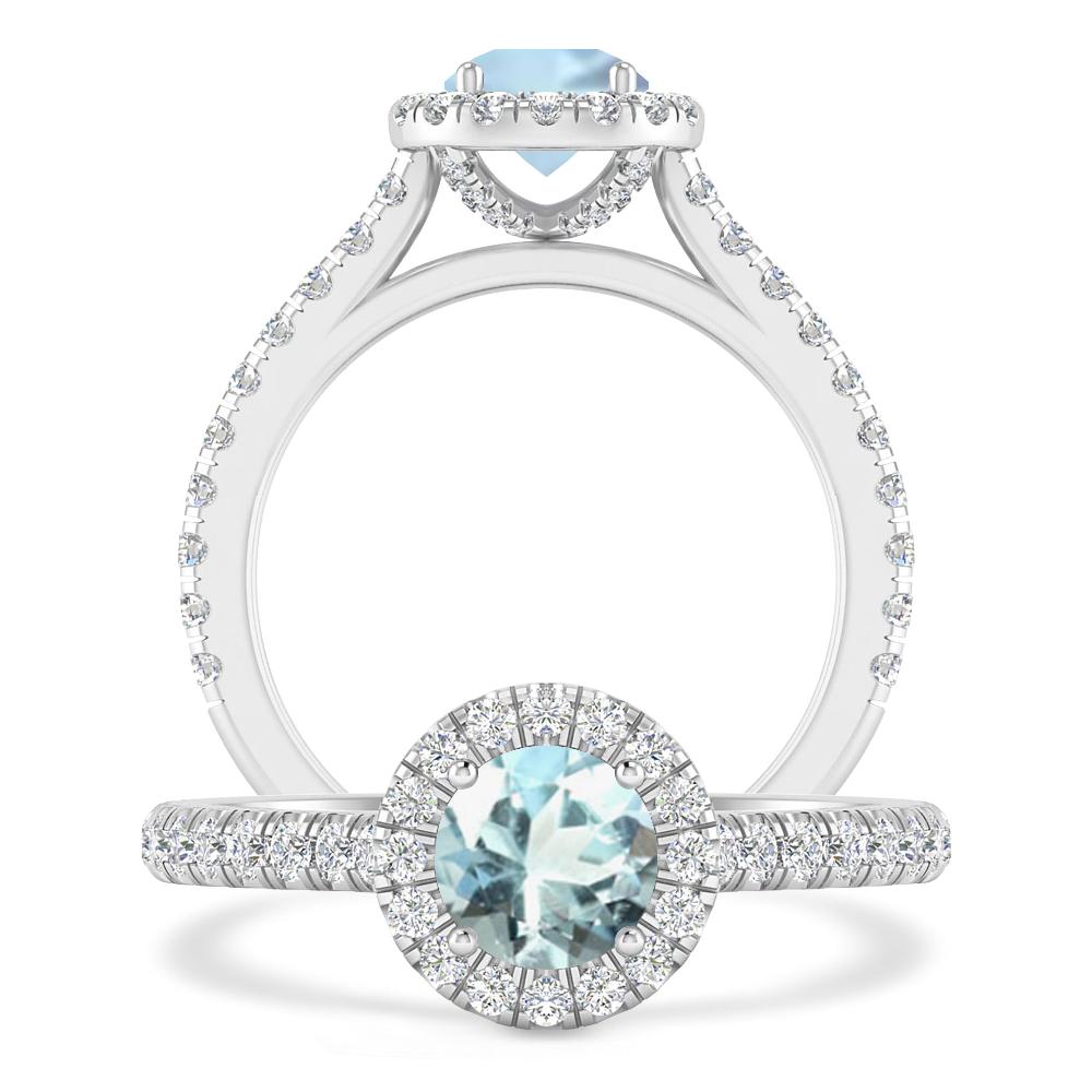 White Gold - Aquamarine