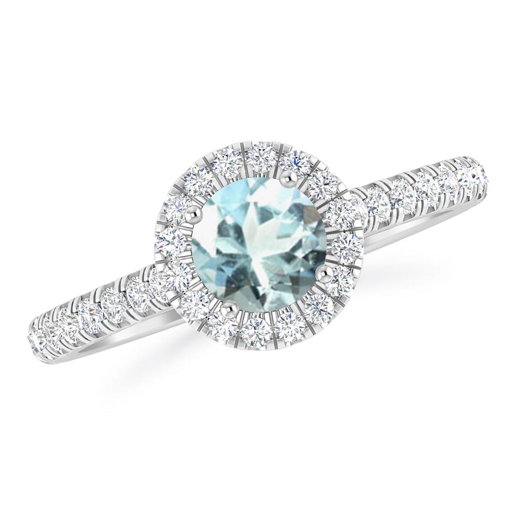 White Gold - Aquamarine