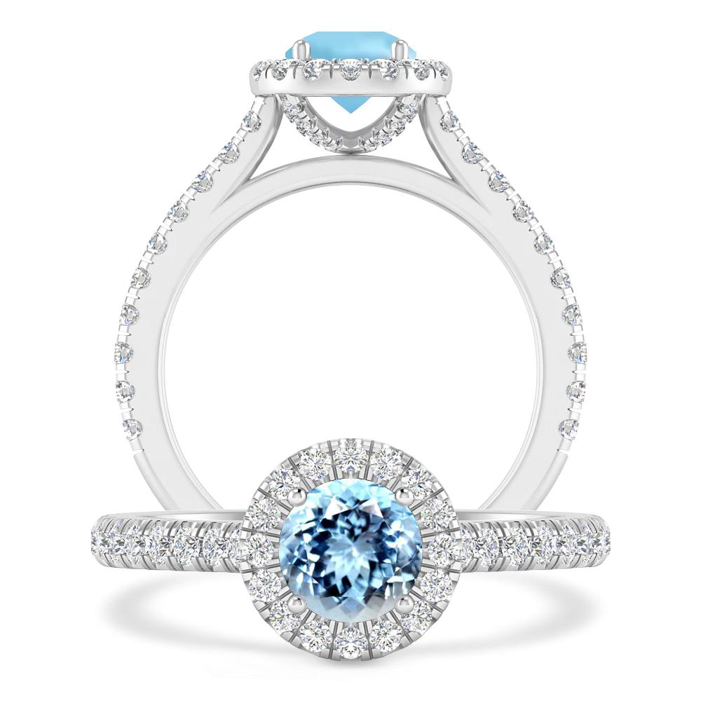 White Gold - Aquamarine