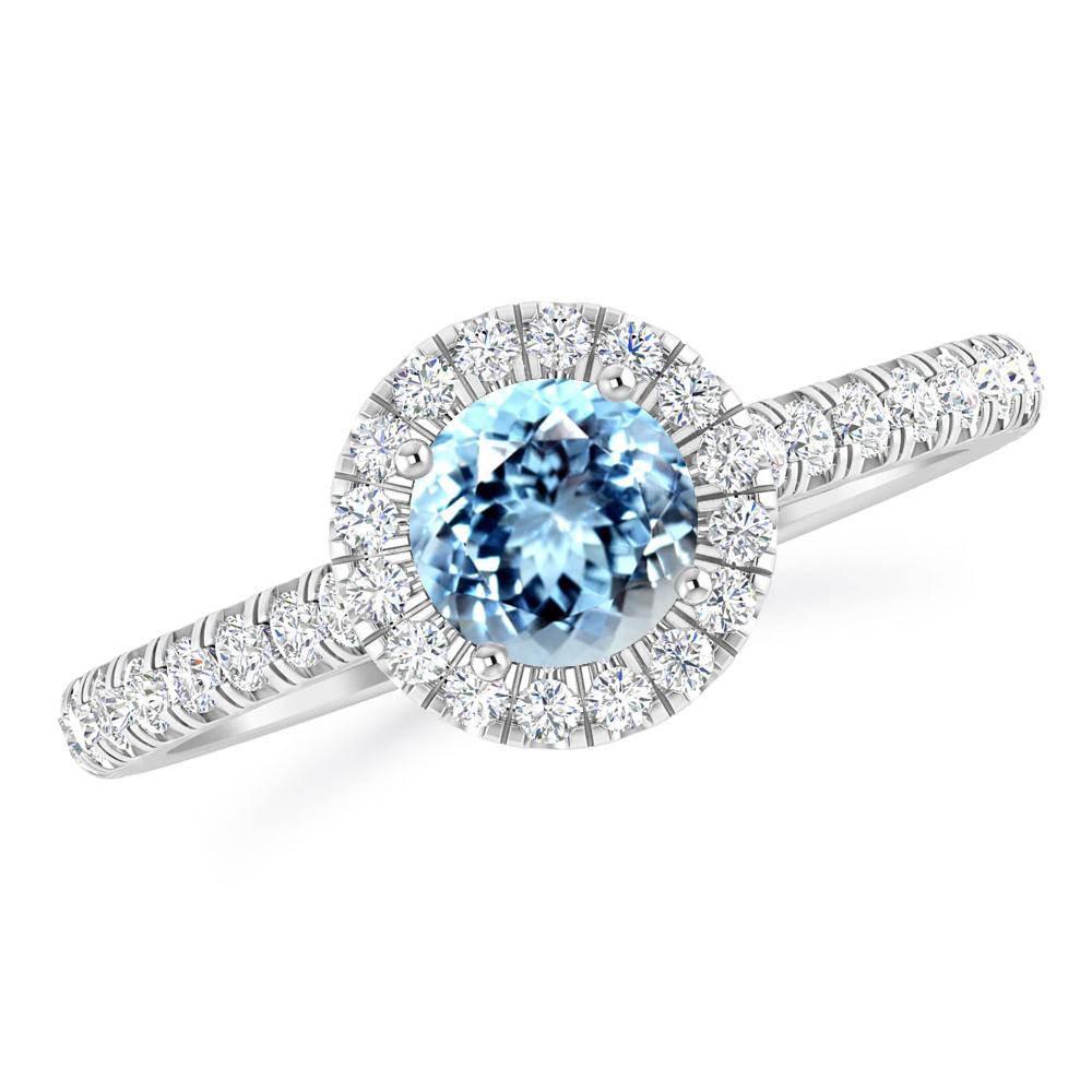 White Gold - Aquamarine