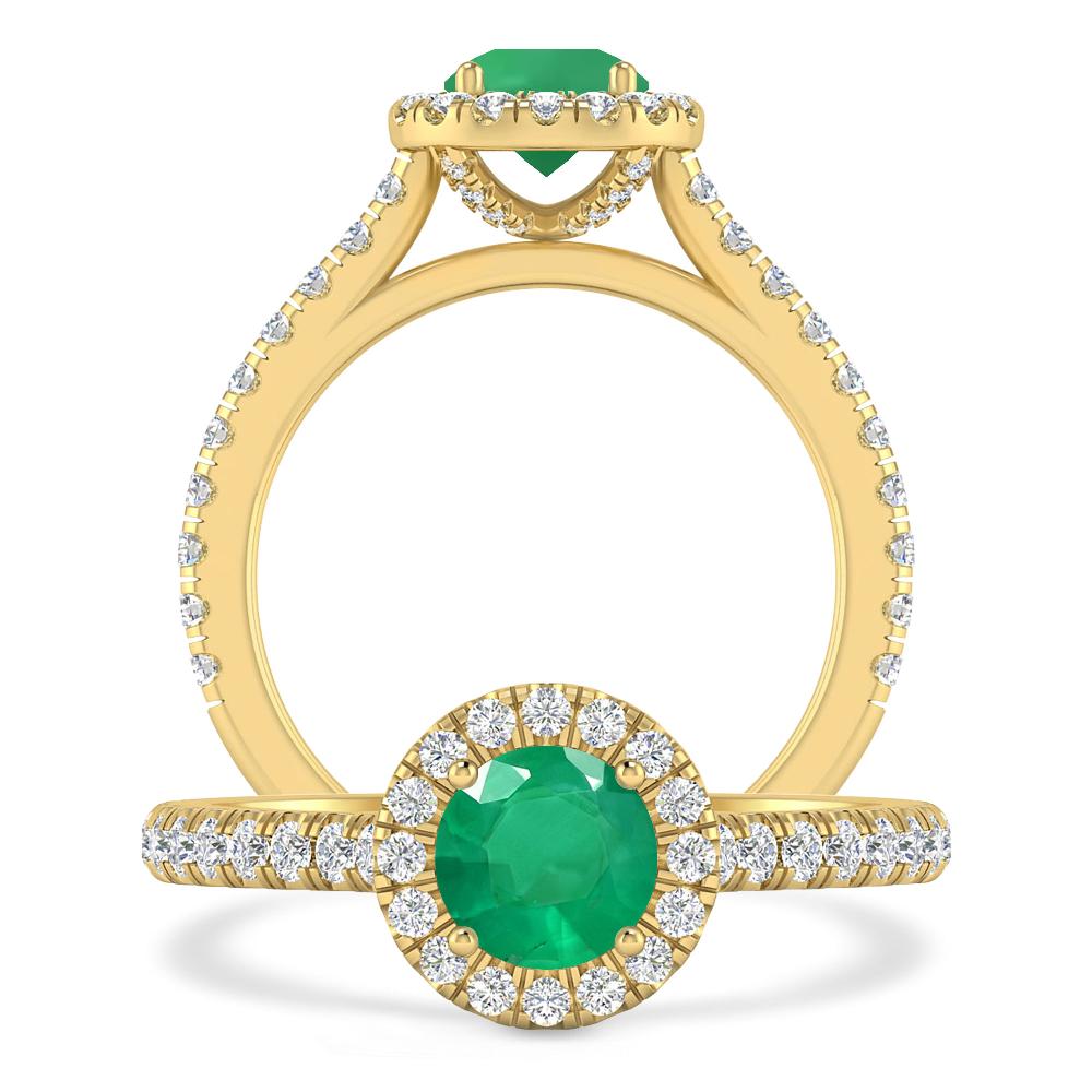 Yellow Gold - Emerald