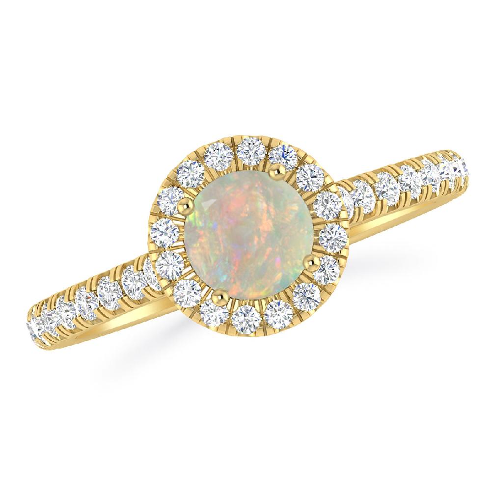 Yellow Gold - Opal