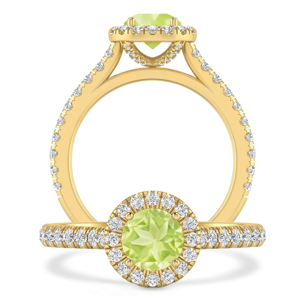 Yellow Gold - Peridot