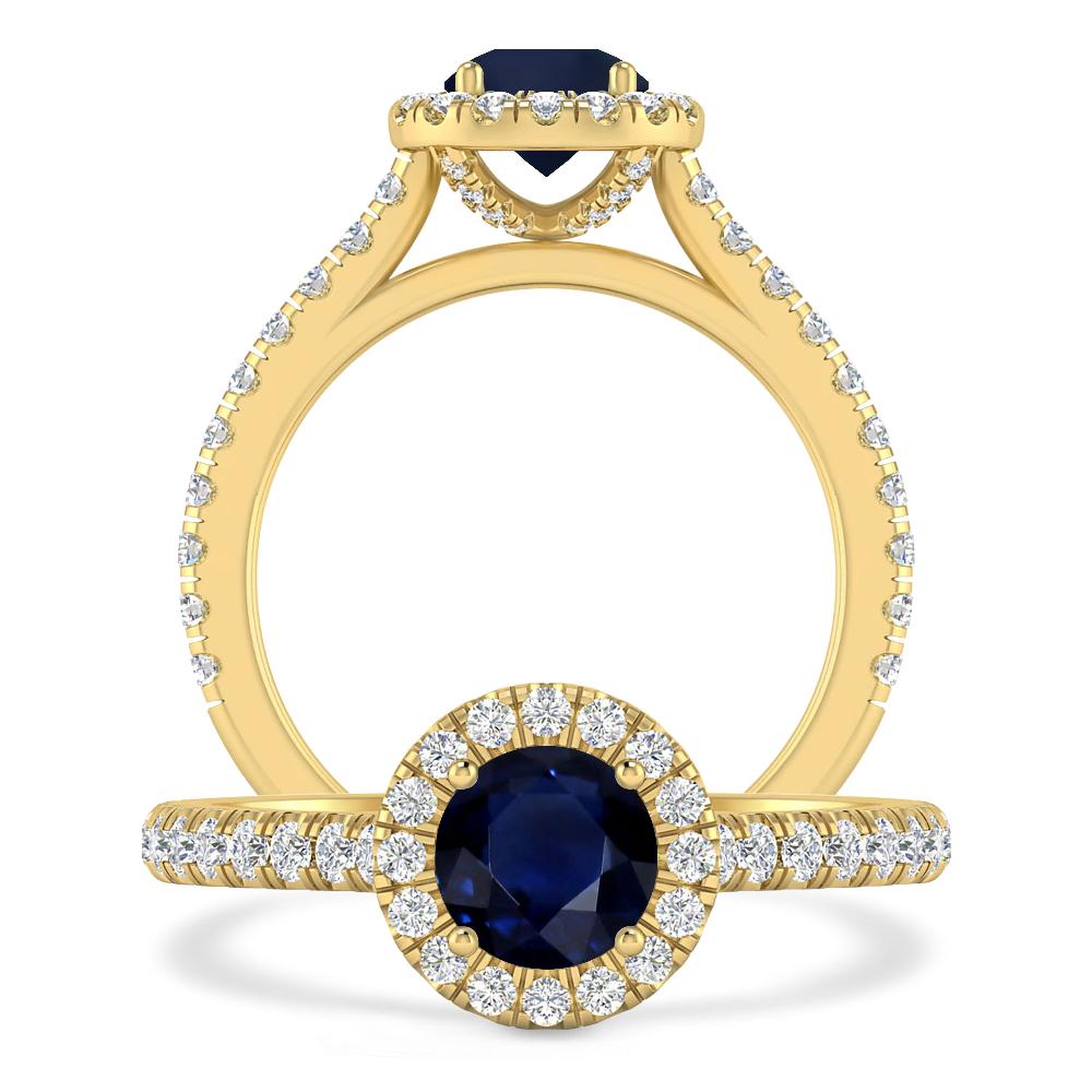 Yellow Gold - Sapphire
