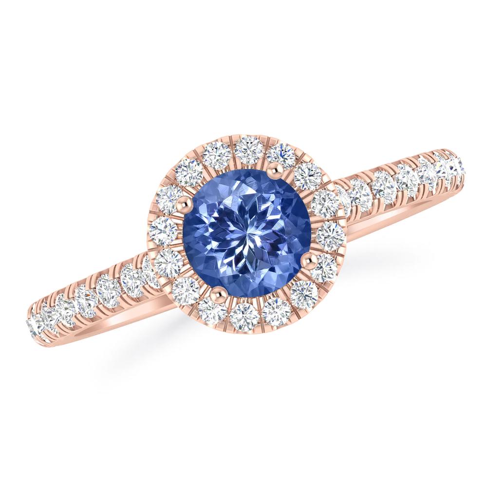 Rose Gold - Tanzanite
