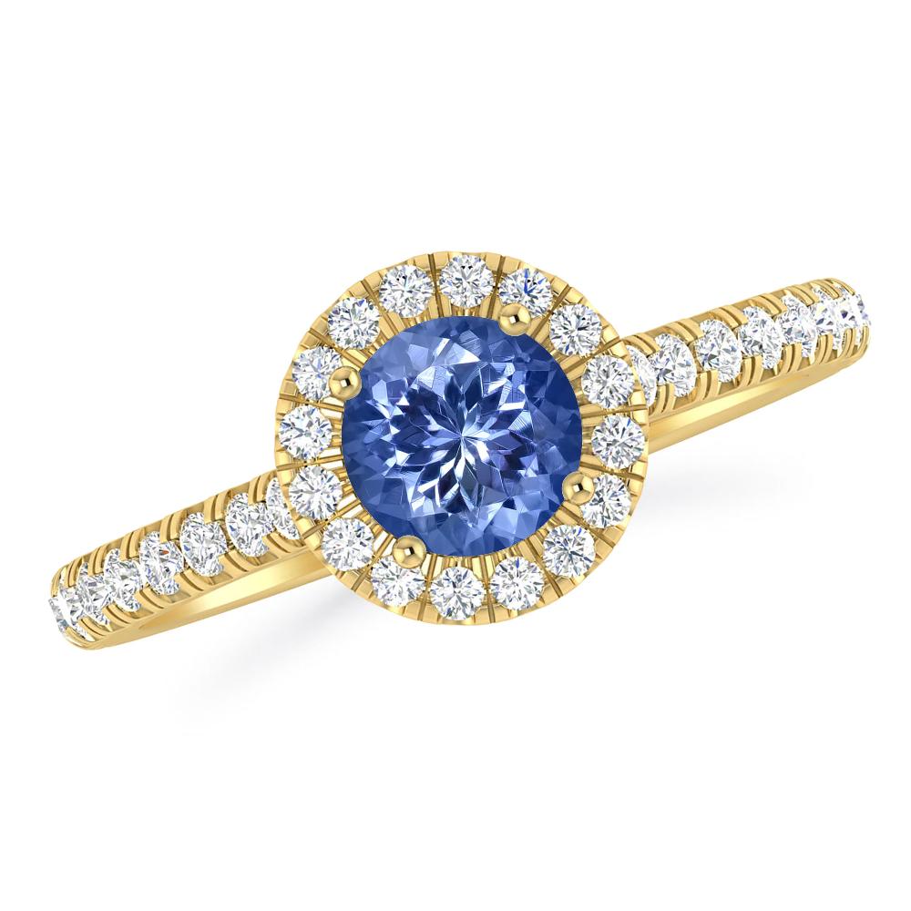 Yellow Gold - Tanzanite