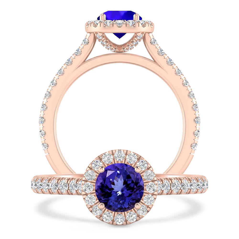 Rose Gold - Tanzanite