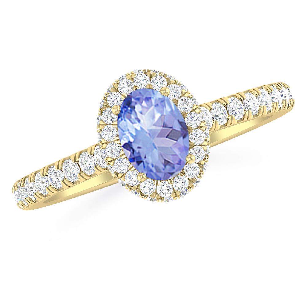 Yellow Gold - Tanzanite