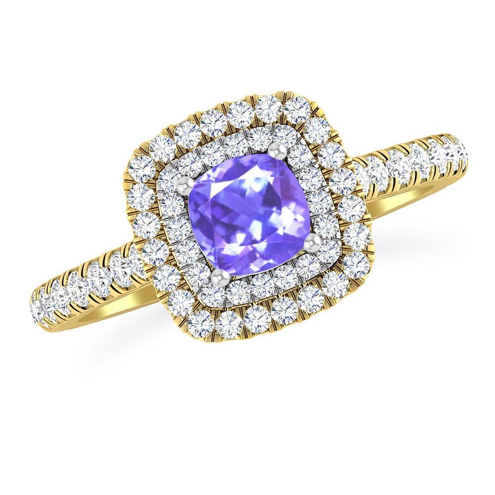 Yellow Gold - Tanzanite