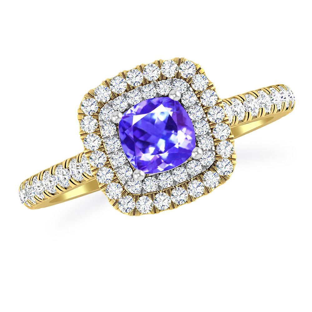Yellow Gold - Tanzanite