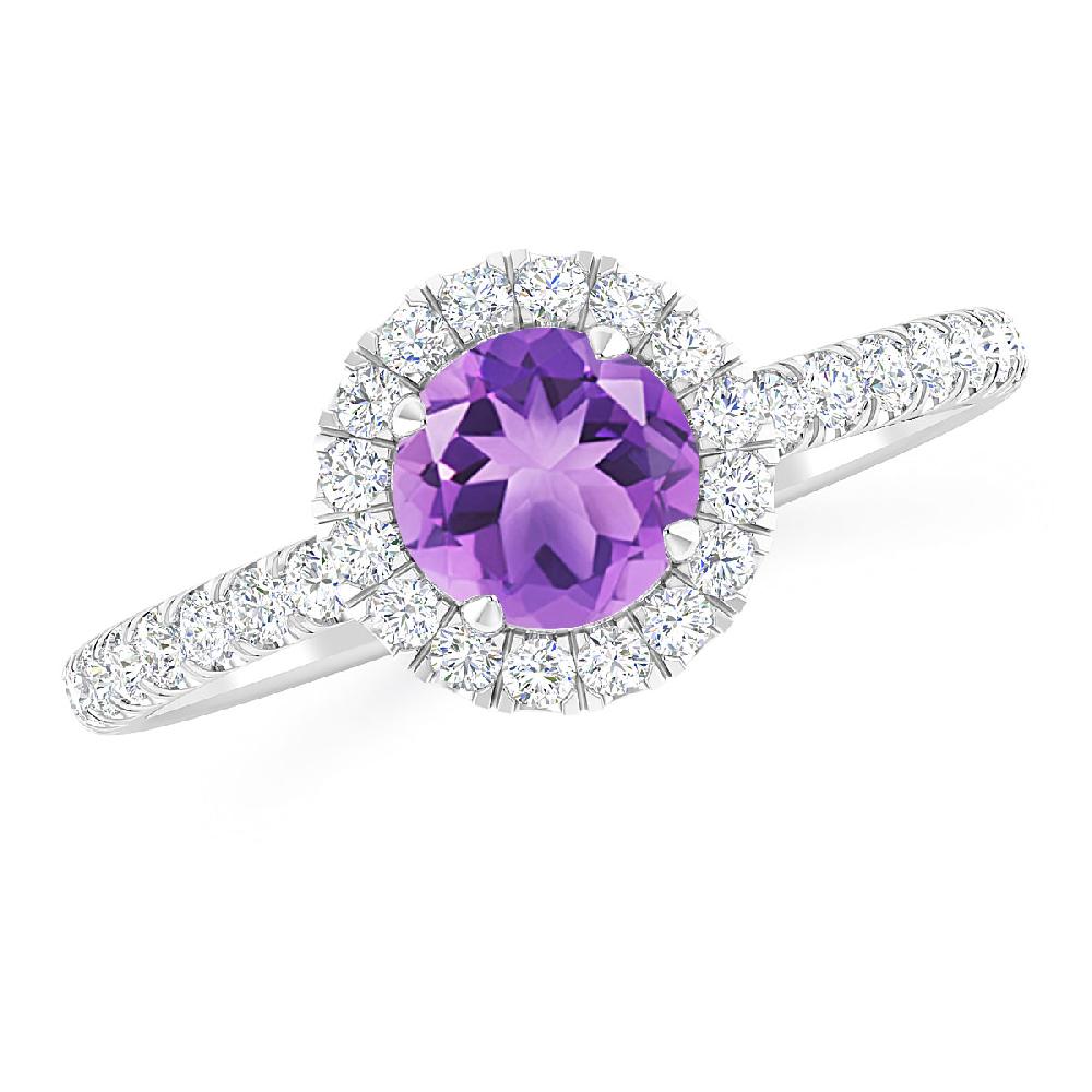 White Gold - Amethyst
