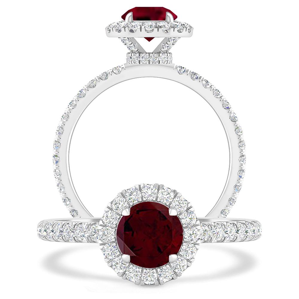 White Gold - Garnet