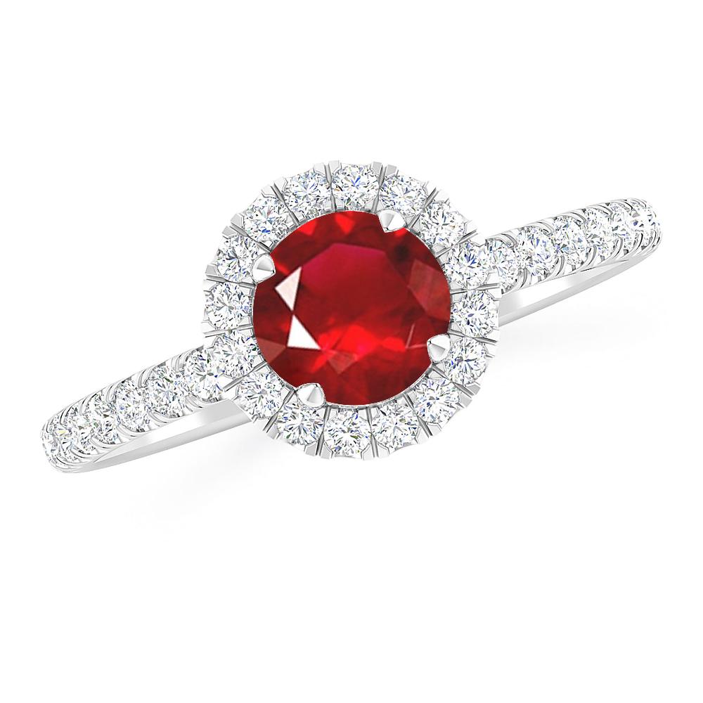White Gold - Ruby