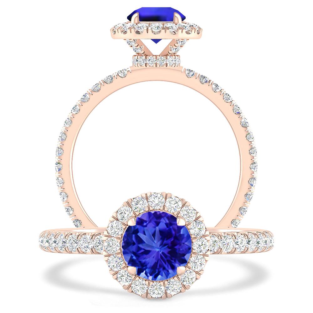 Rose Gold - Tanzanite