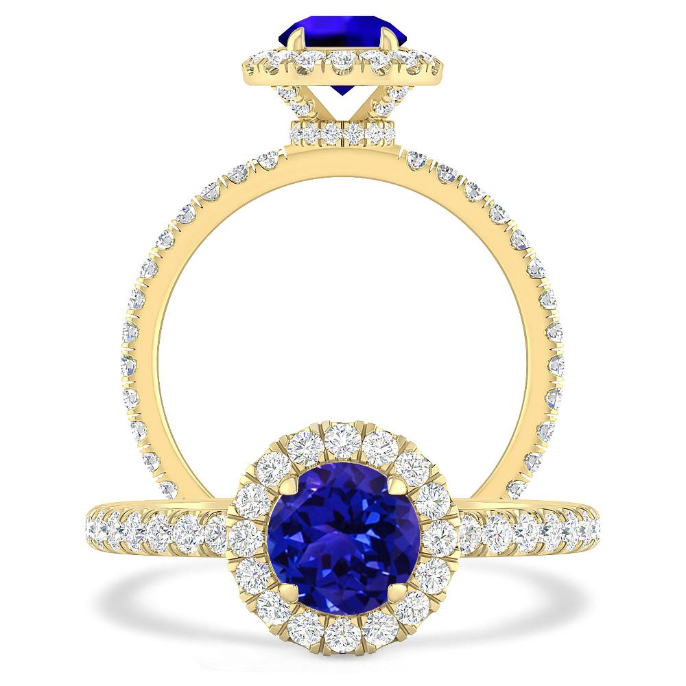 Yellow Gold - Tanzanite