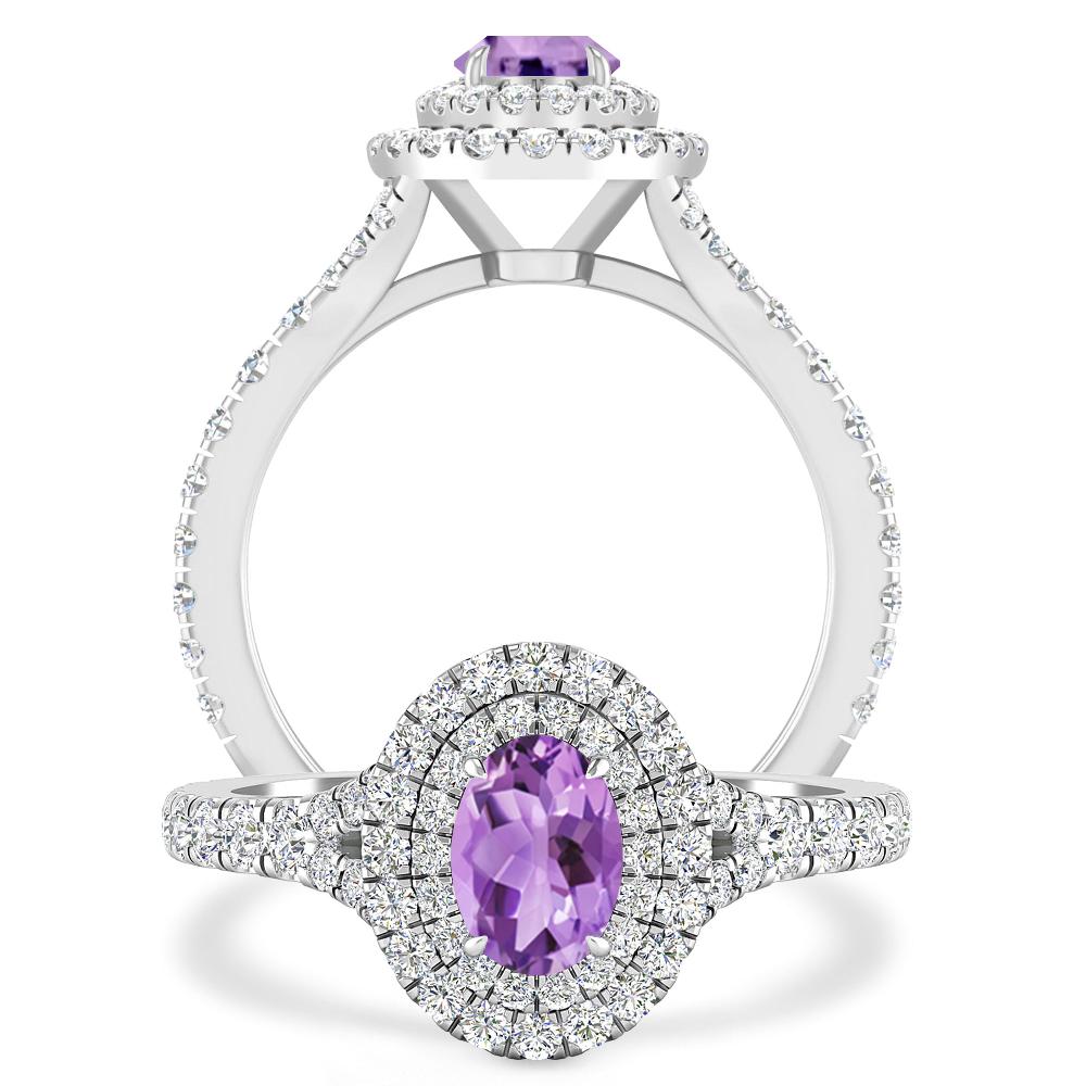White Gold - Amethyst