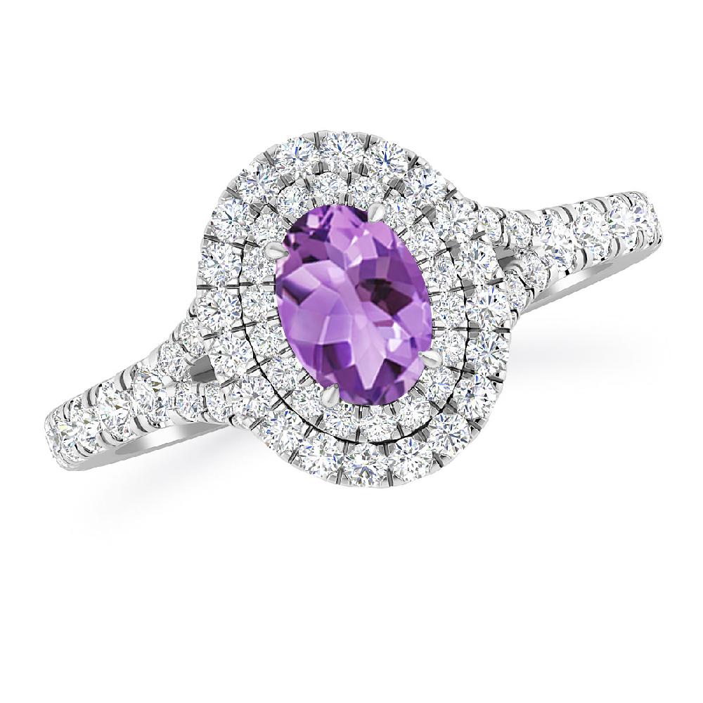 White Gold - Amethyst