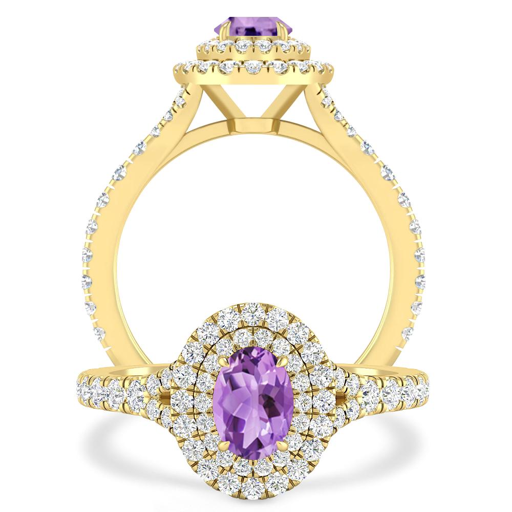 Yellow Gold - Amethyst