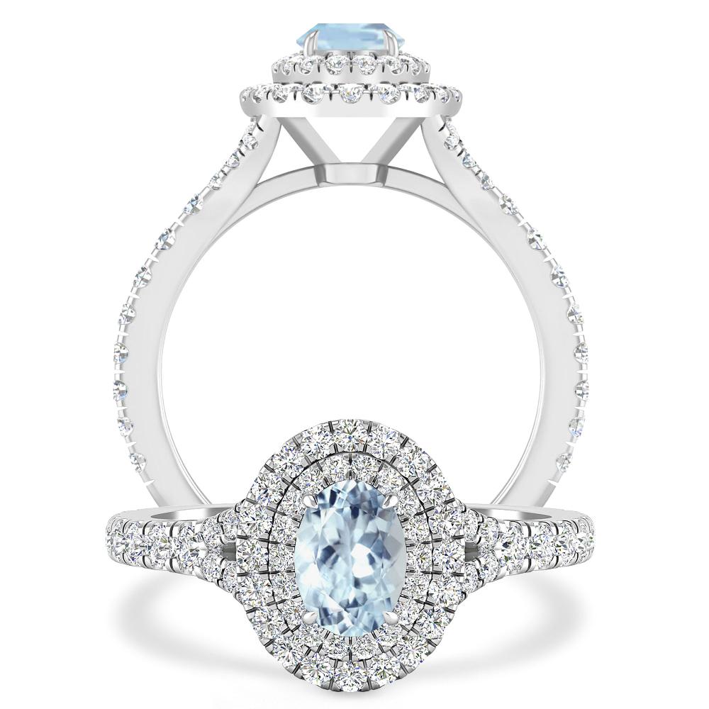 White Gold - Aquamarine