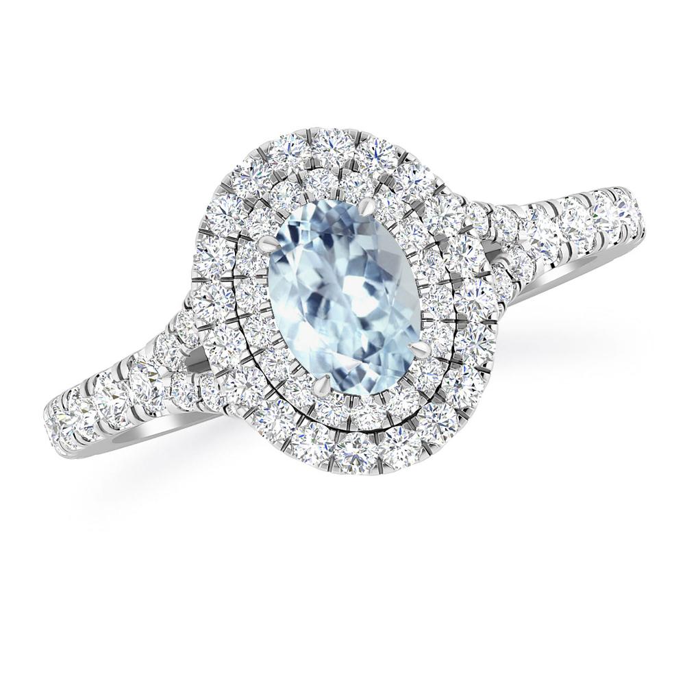 White Gold - Aquamarine