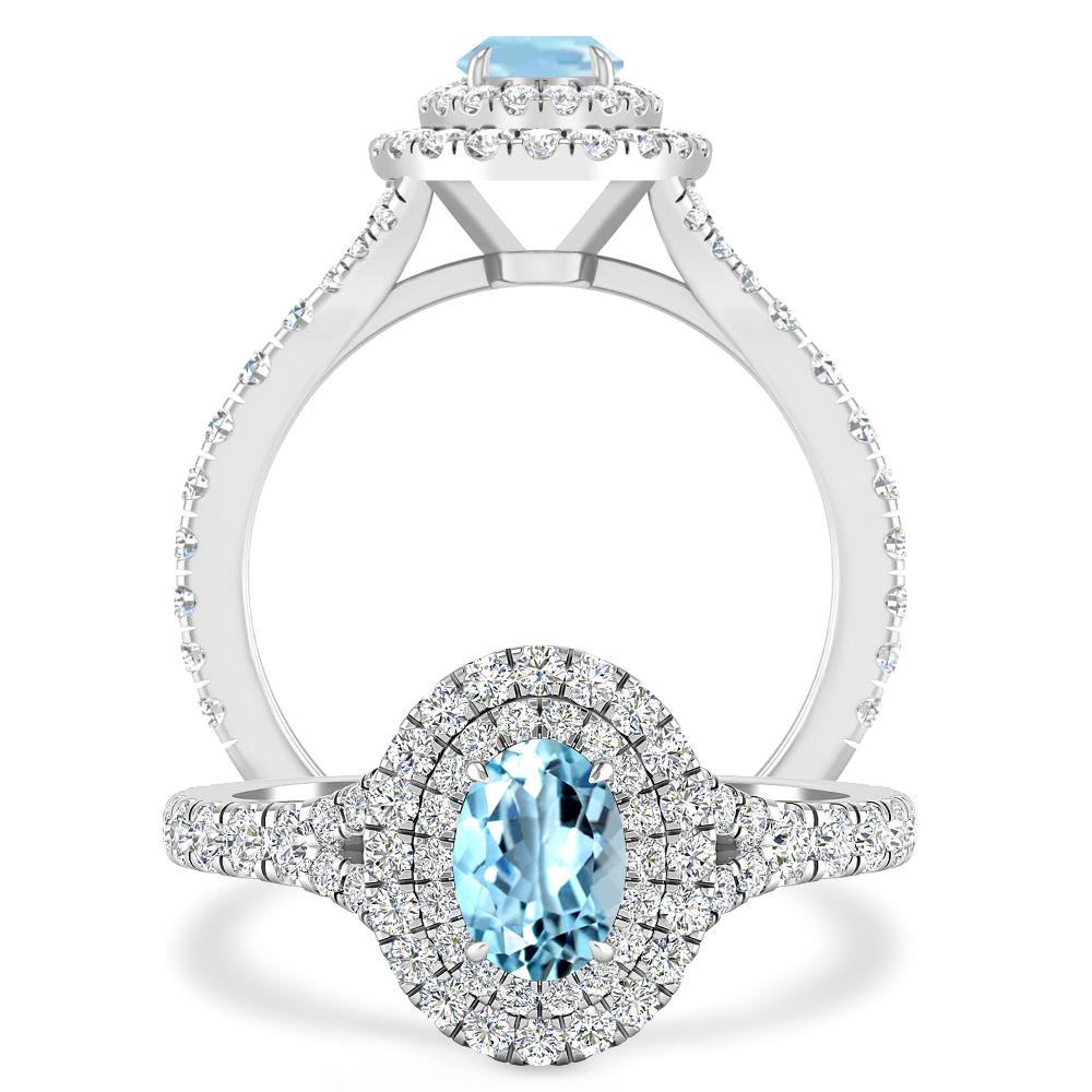 White Gold - Aquamarine
