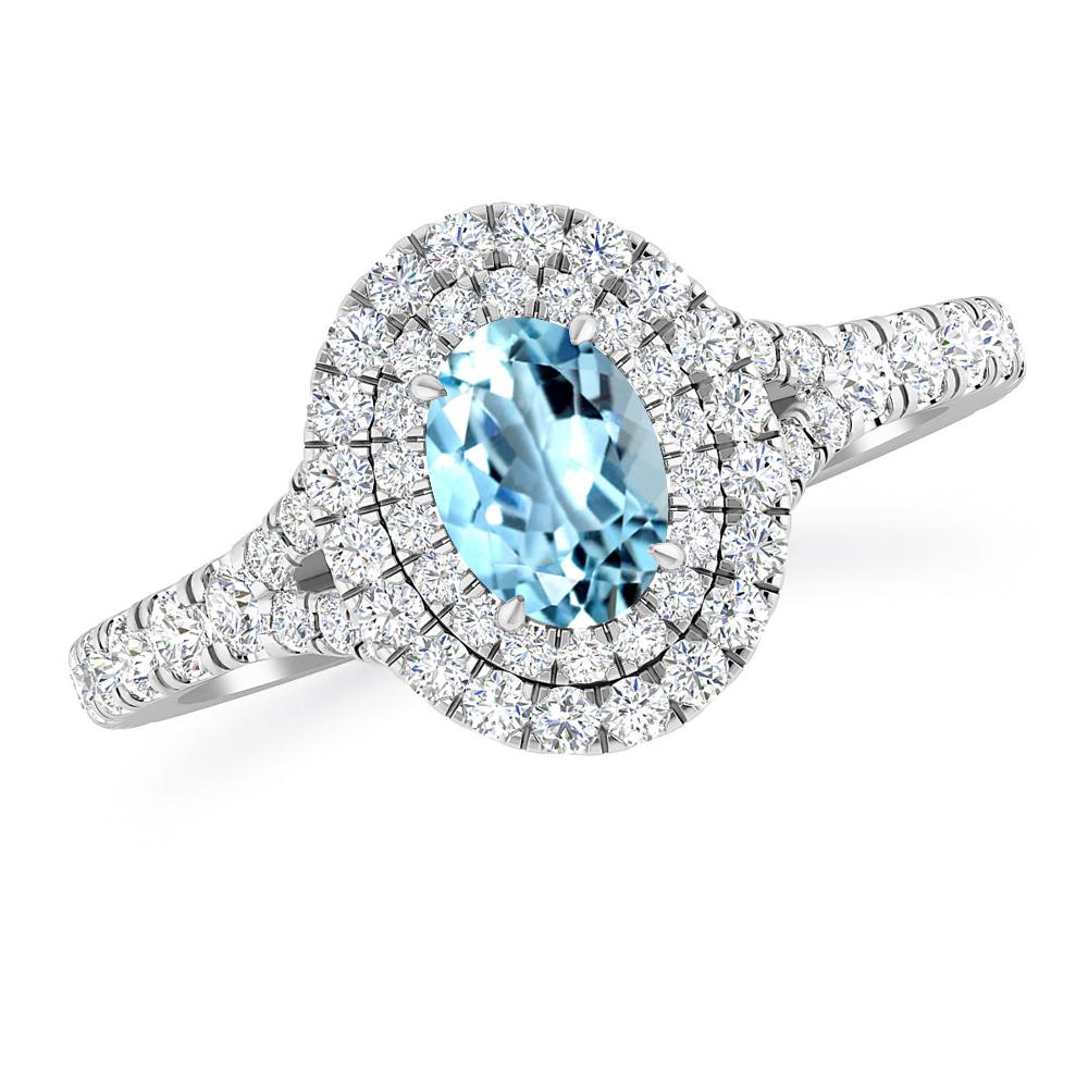 White Gold - Aquamarine