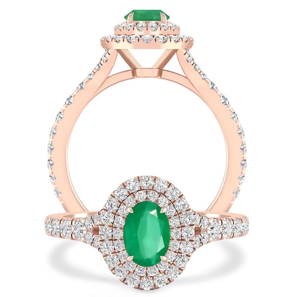 Rose Gold - Emerald