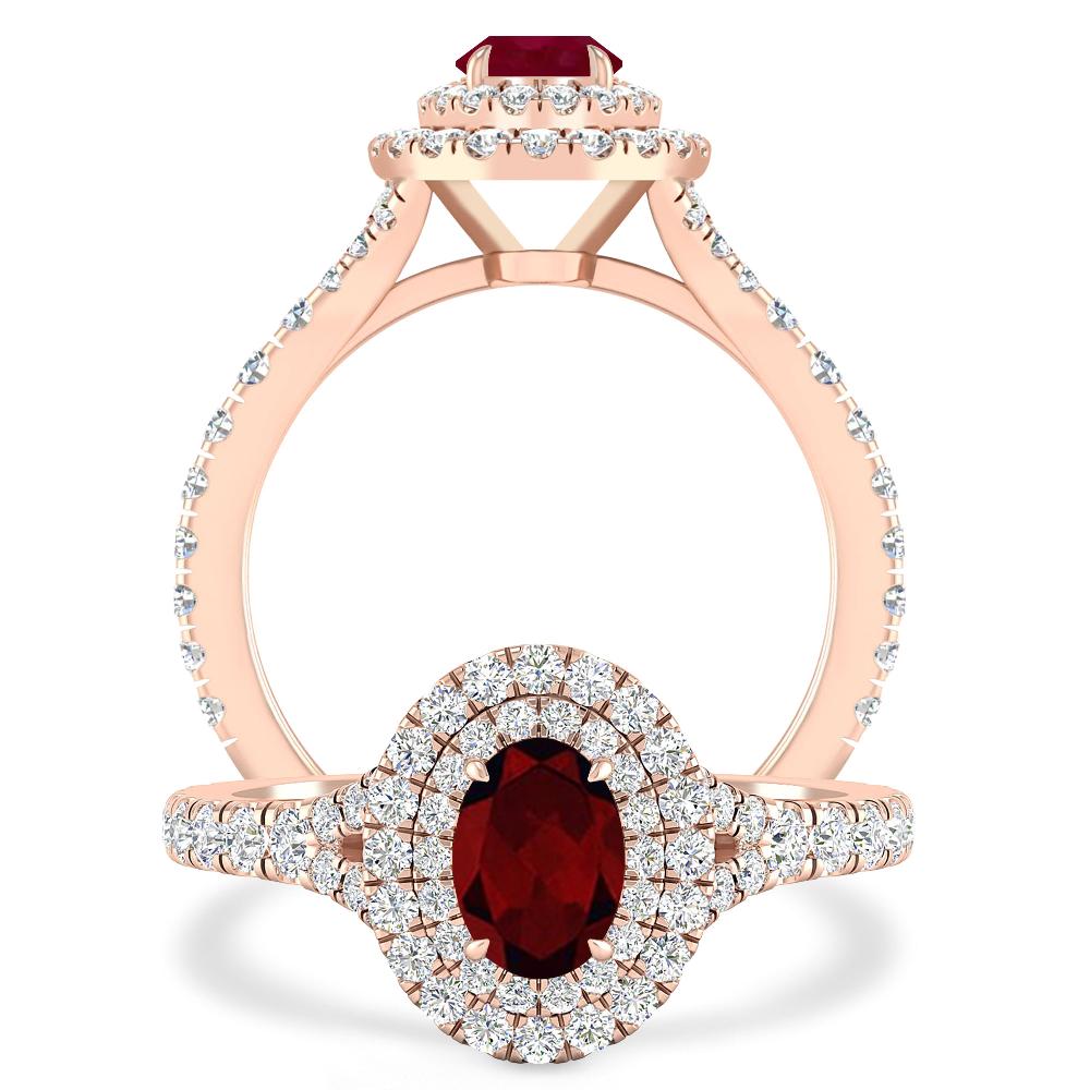 Rose Gold - Garnet