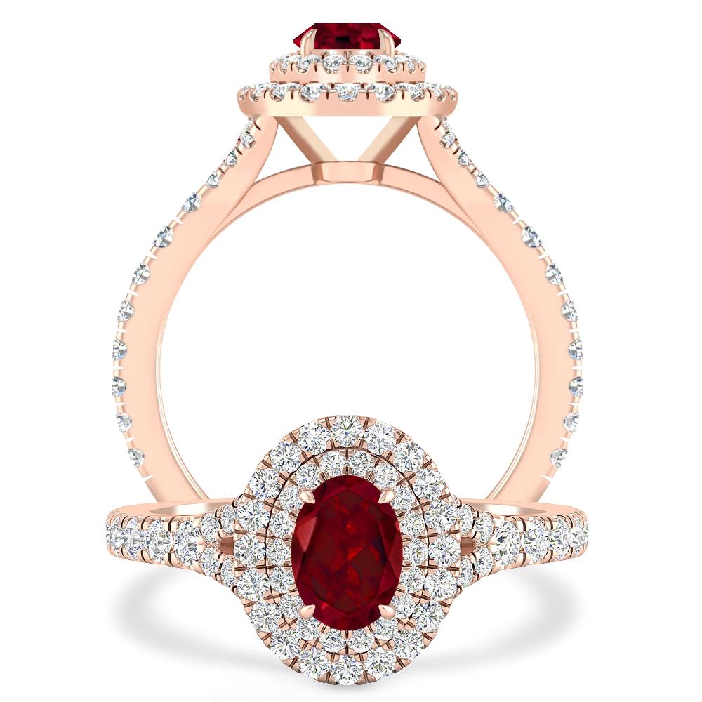 Rose Gold - Garnet