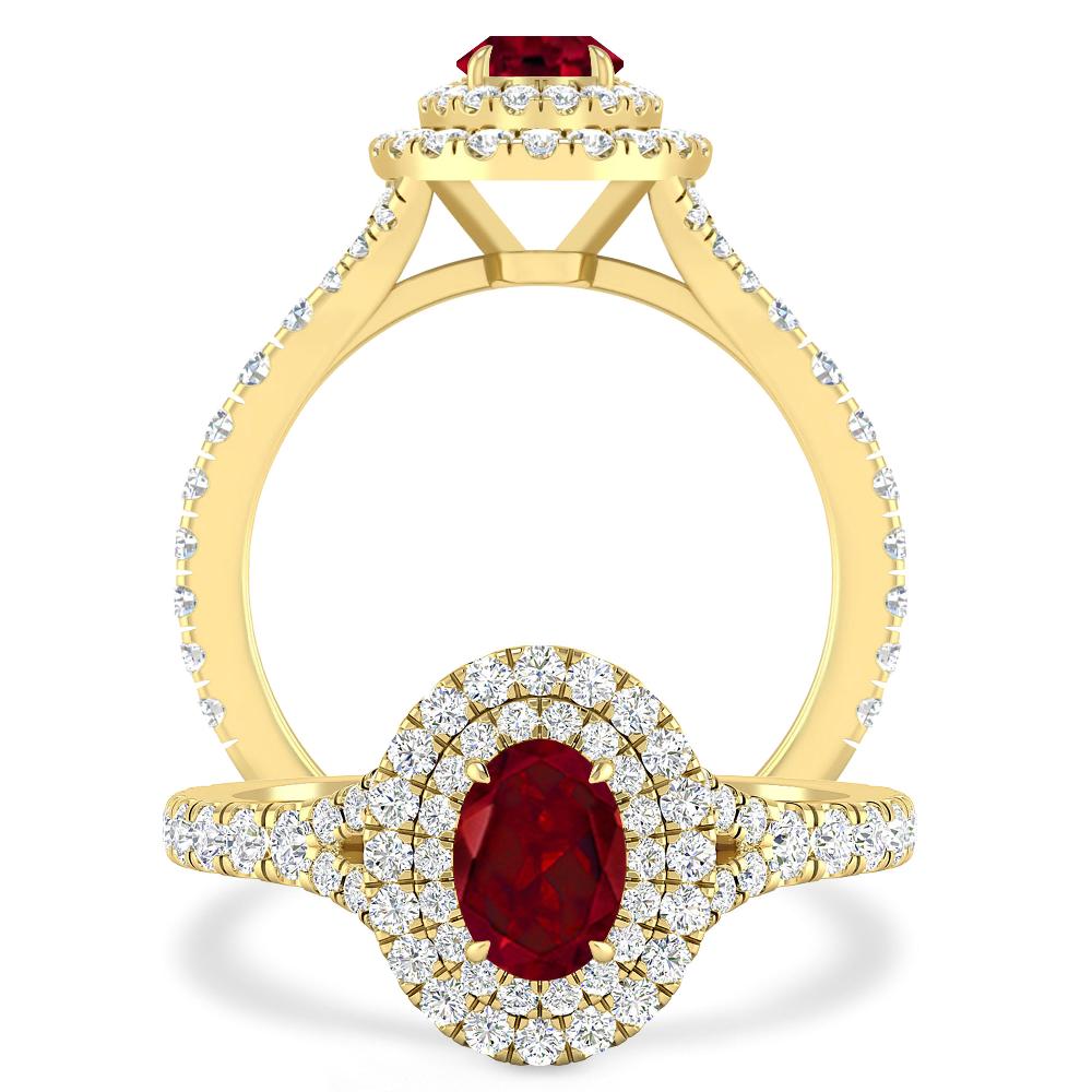 Yellow Gold - Garnet