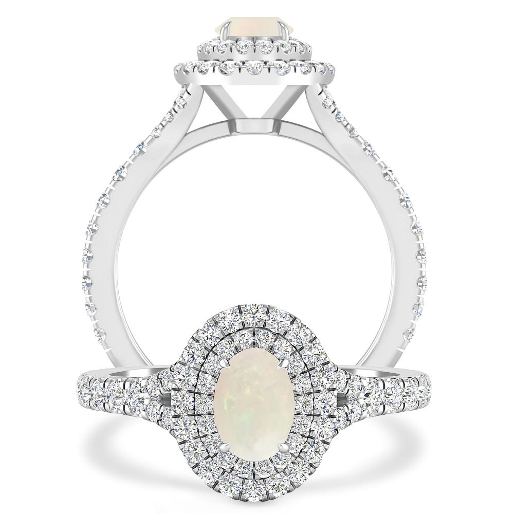 White Gold - Opal