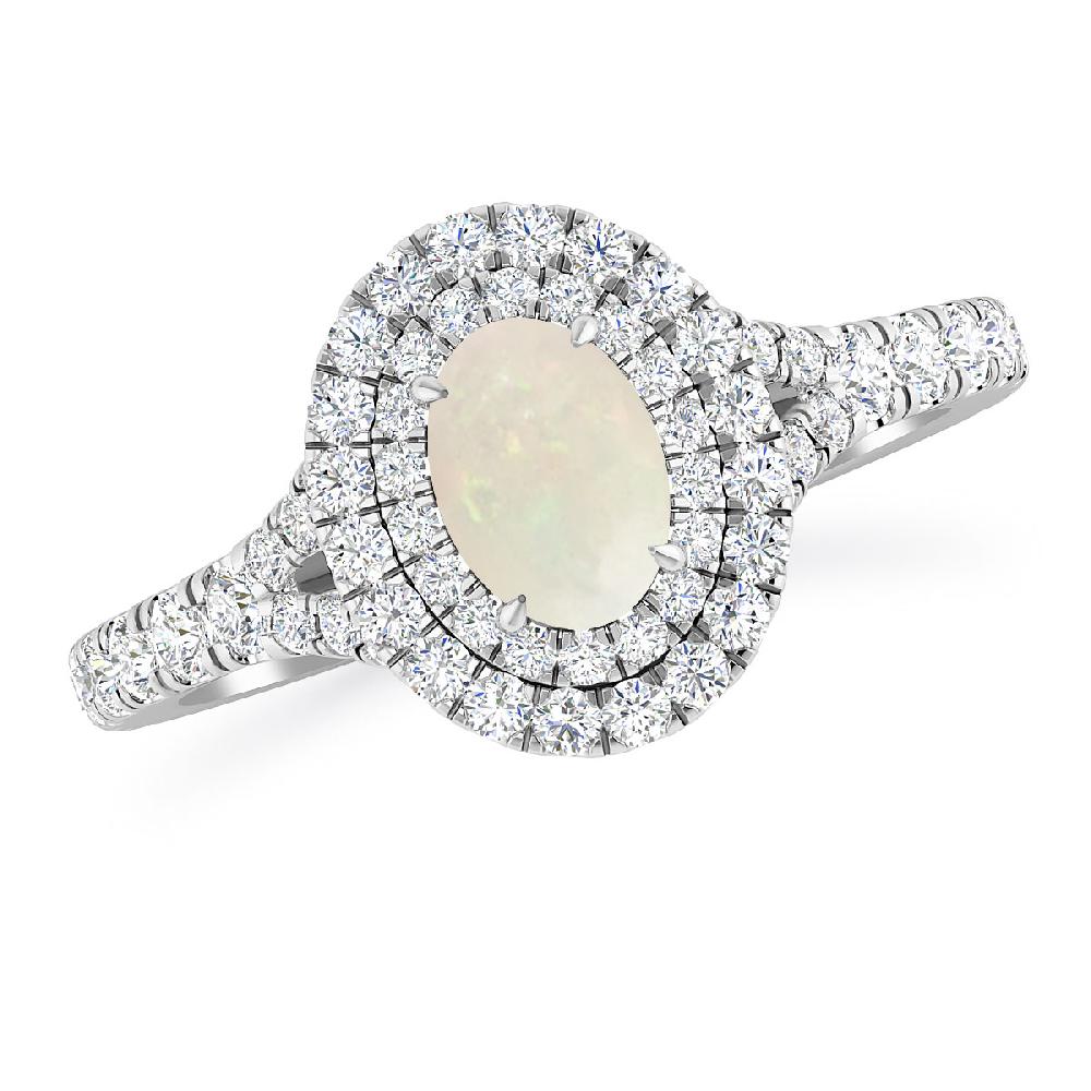 White Gold - Opal