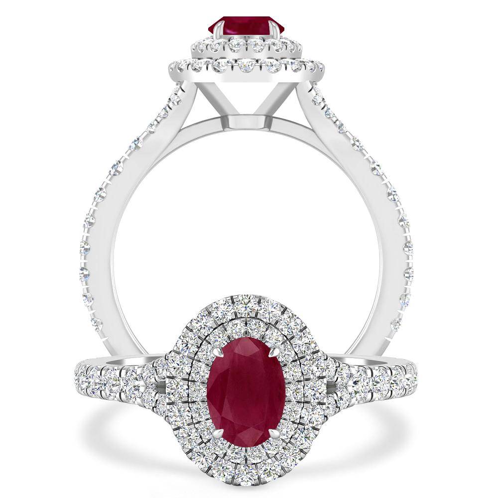 White Gold - Ruby