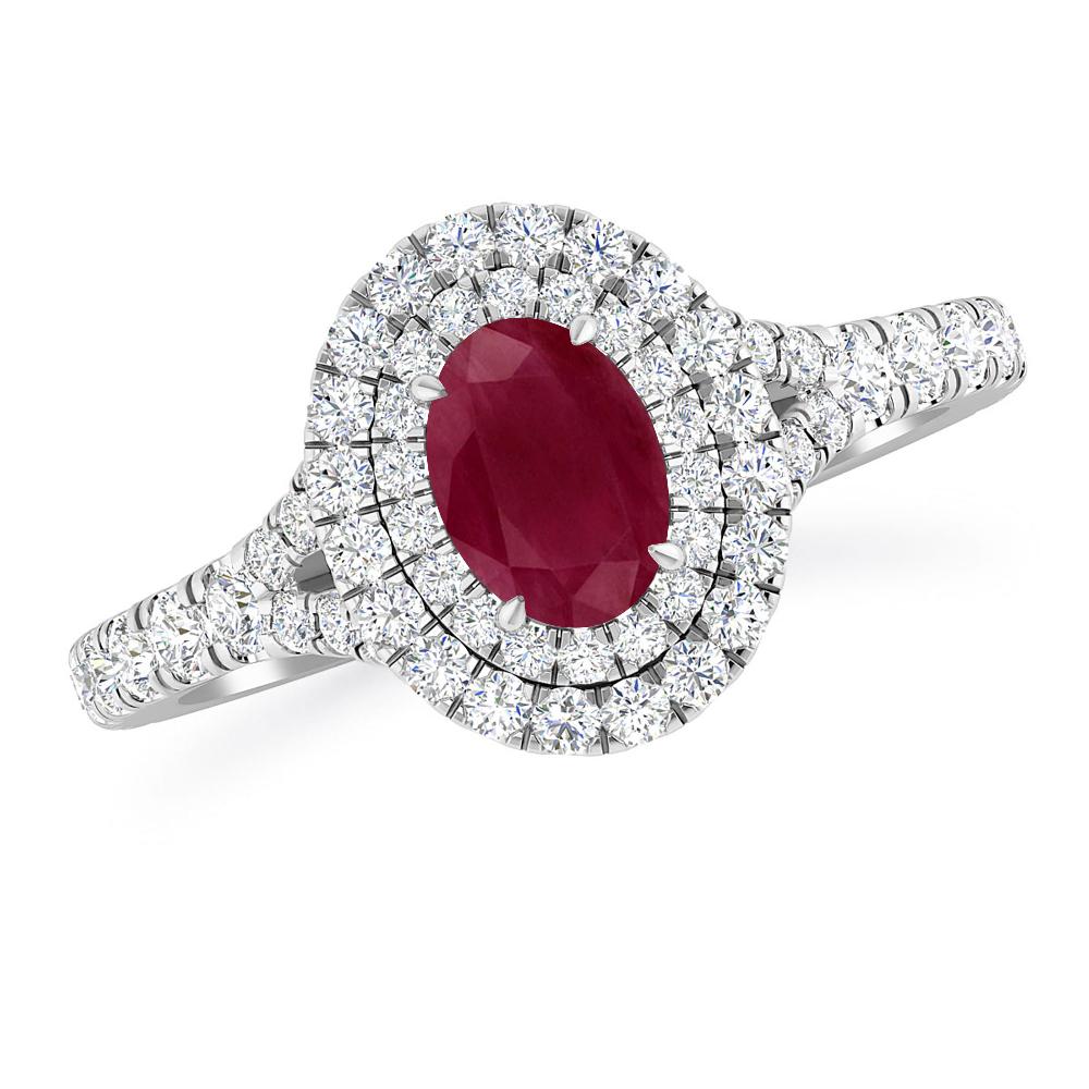 White Gold - Ruby