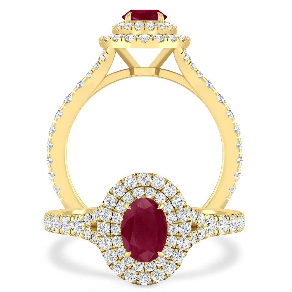 Yellow Gold - Ruby