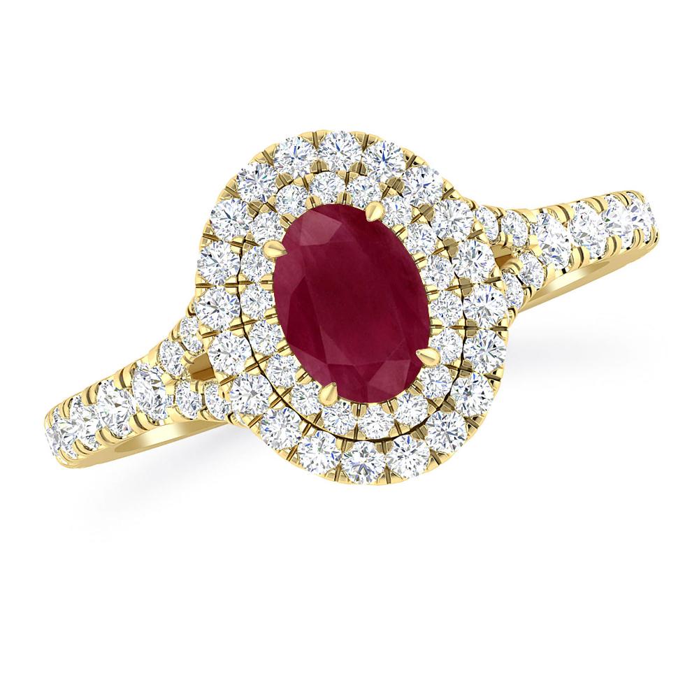 Yellow Gold - Ruby