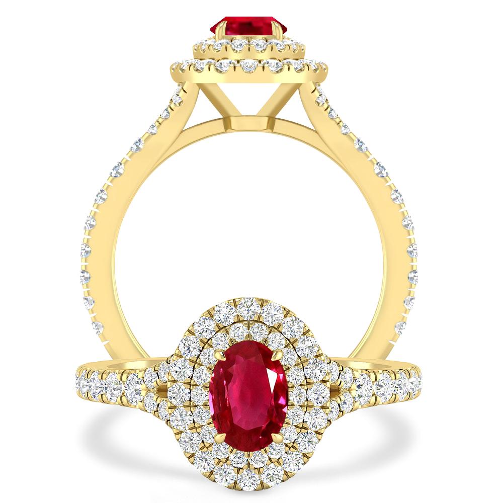 Yellow Gold - Ruby