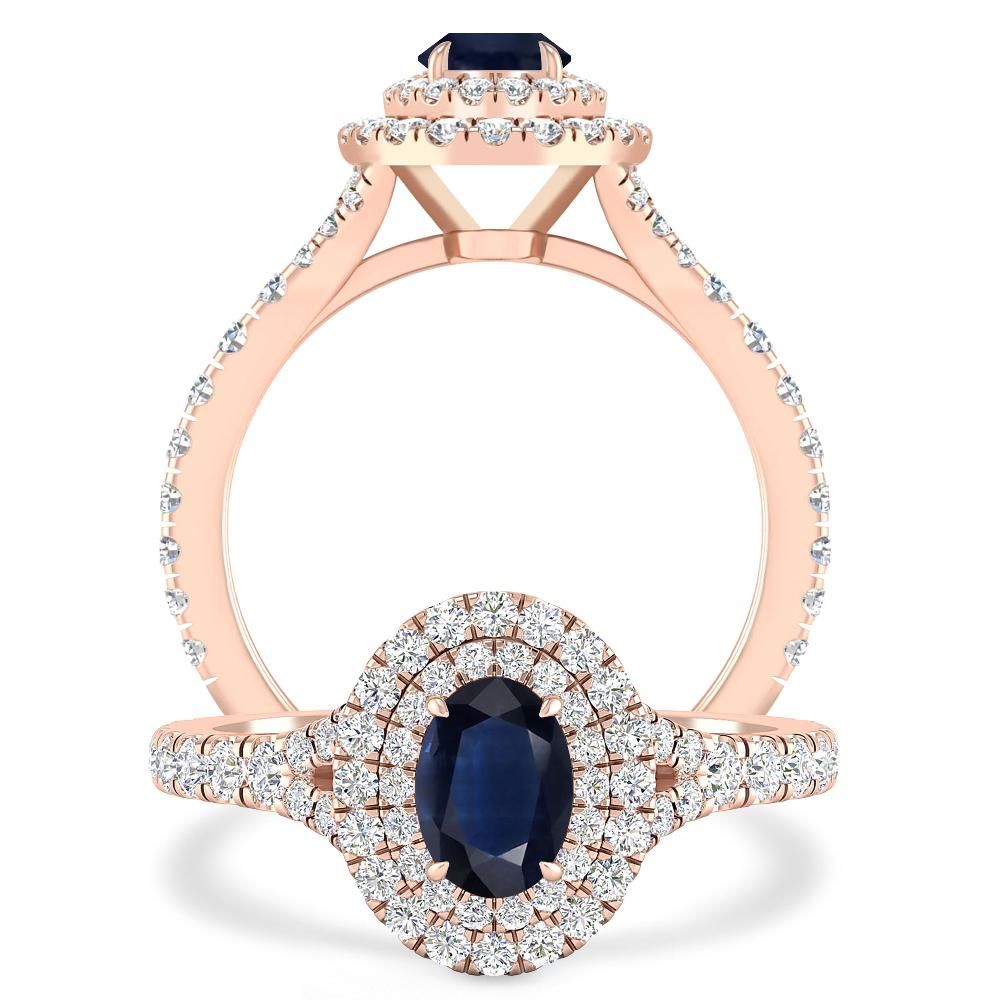 Rose Gold - Sapphire