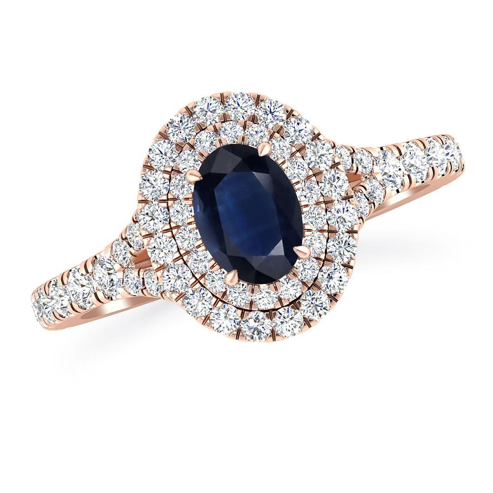Rose Gold - Sapphire