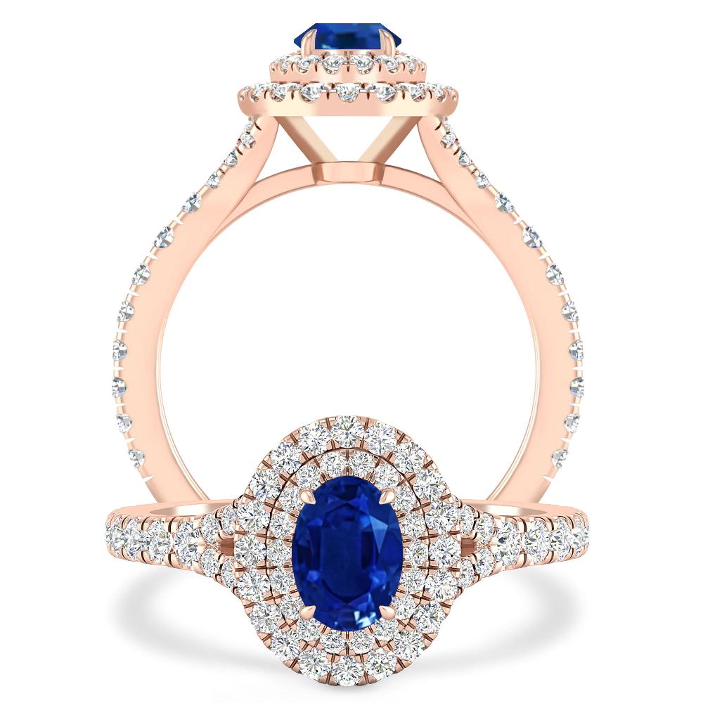 Rose Gold - Sapphire