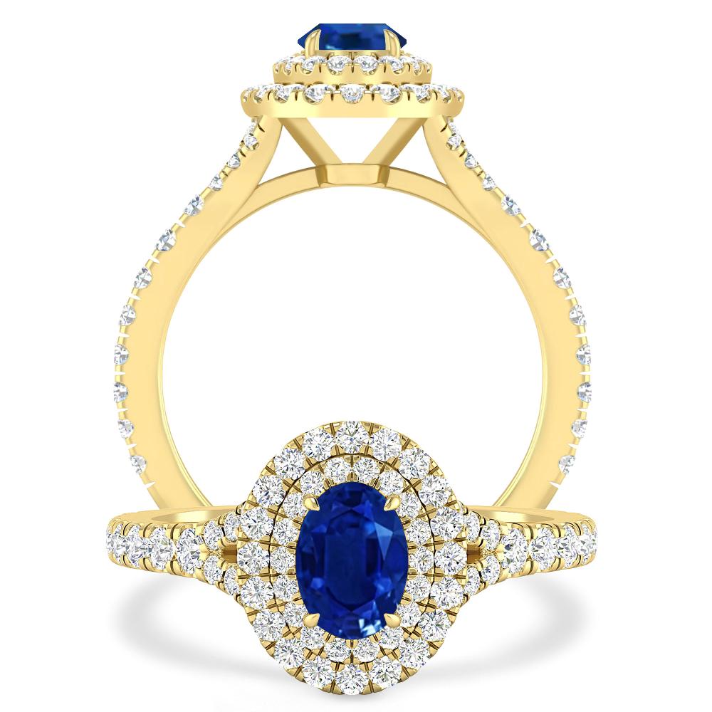 Yellow Gold - Sapphire