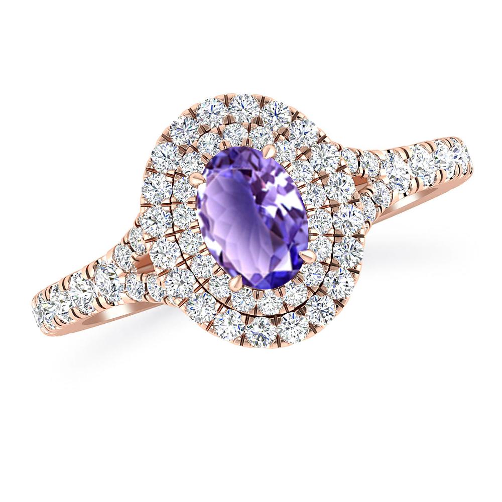 Rose Gold - Tanzanite