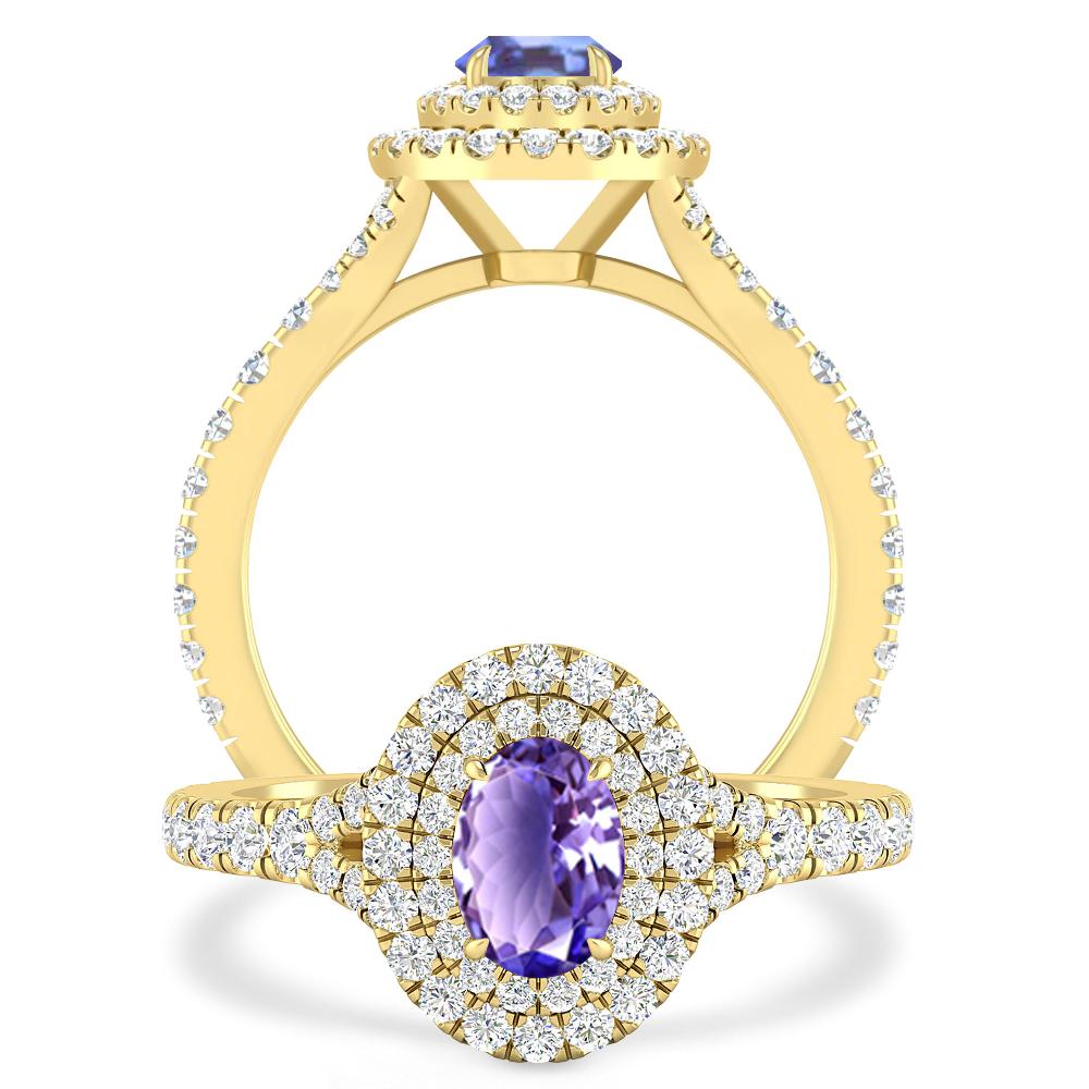 Yellow Gold - Tanzanite