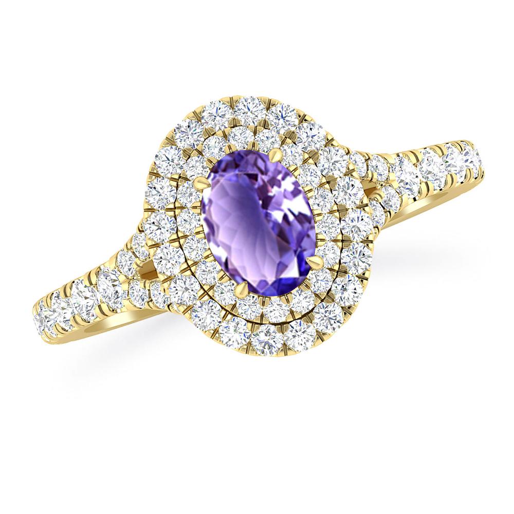 Yellow Gold - Tanzanite