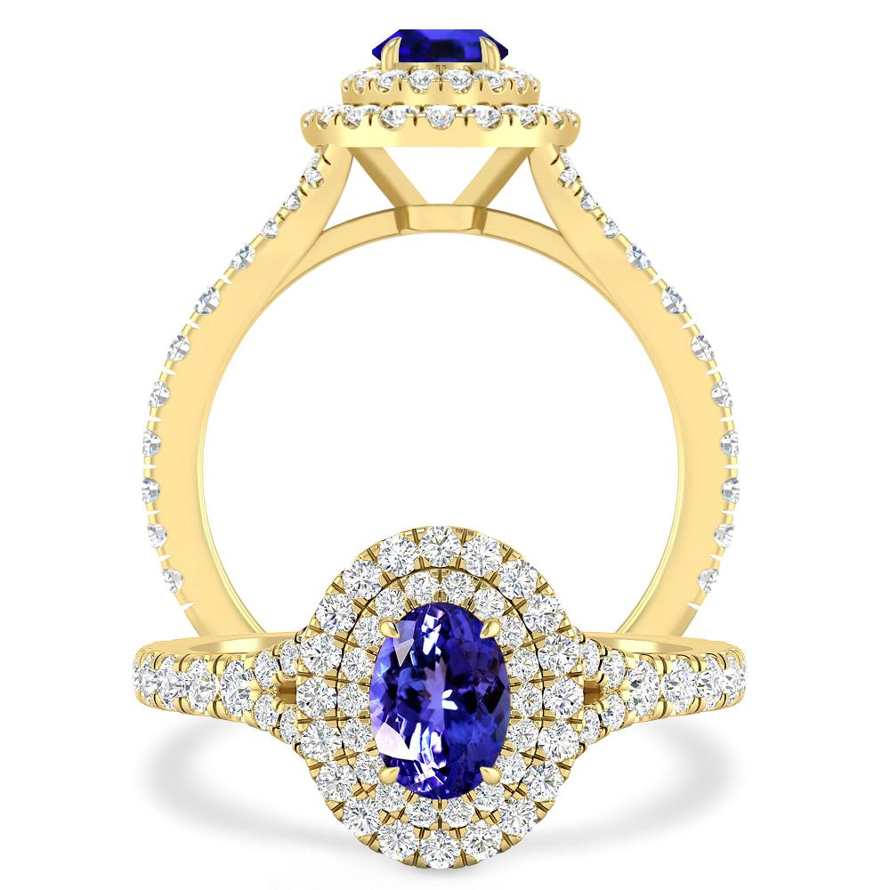 Yellow Gold - Tanzanite