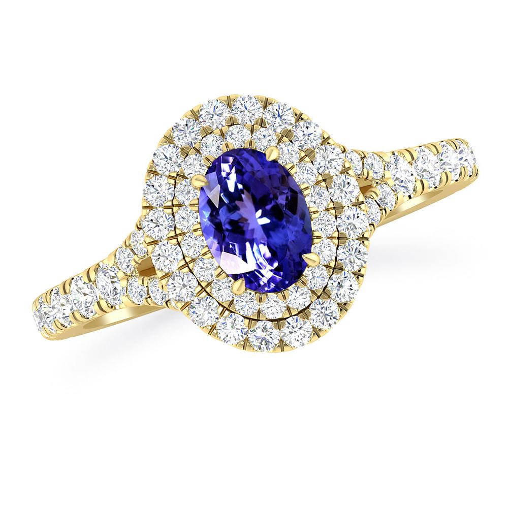 Yellow Gold - Tanzanite
