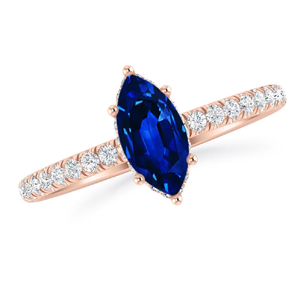 Rose Gold - Sapphire