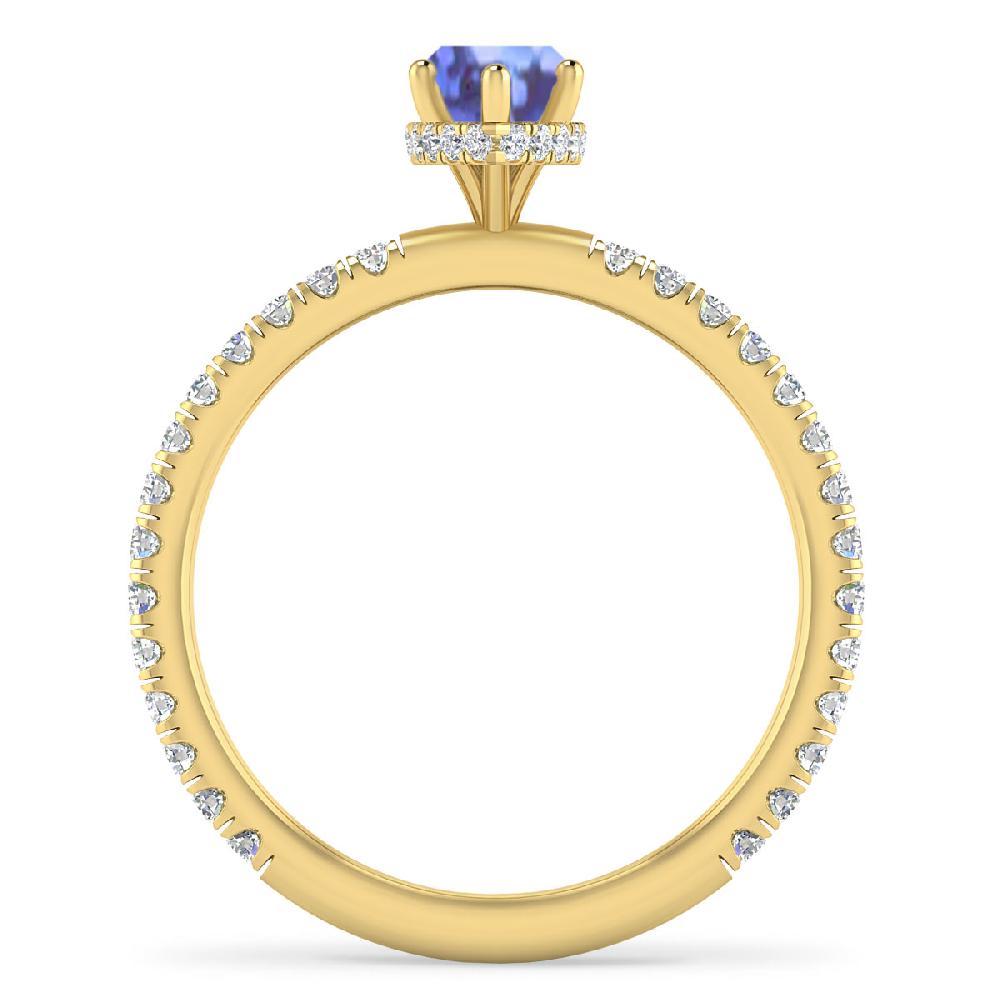Yellow Gold - Tanzanite
