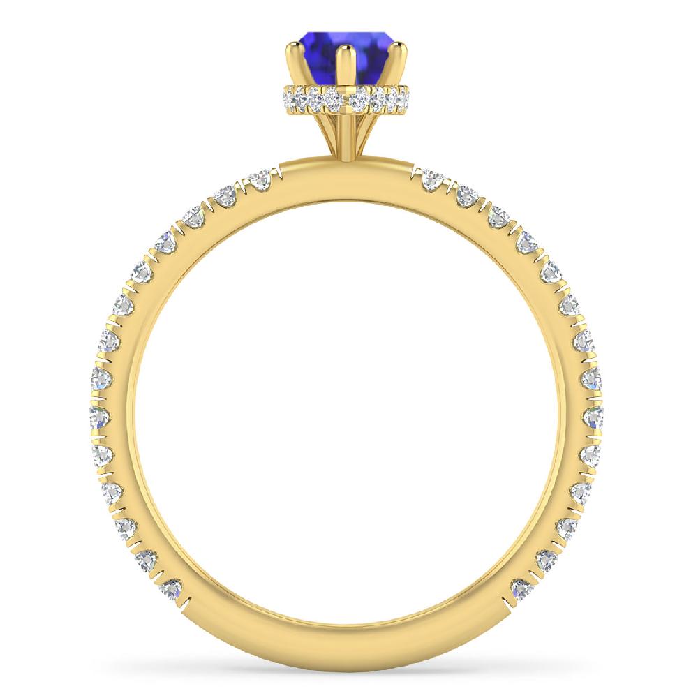 Yellow Gold - Tanzanite